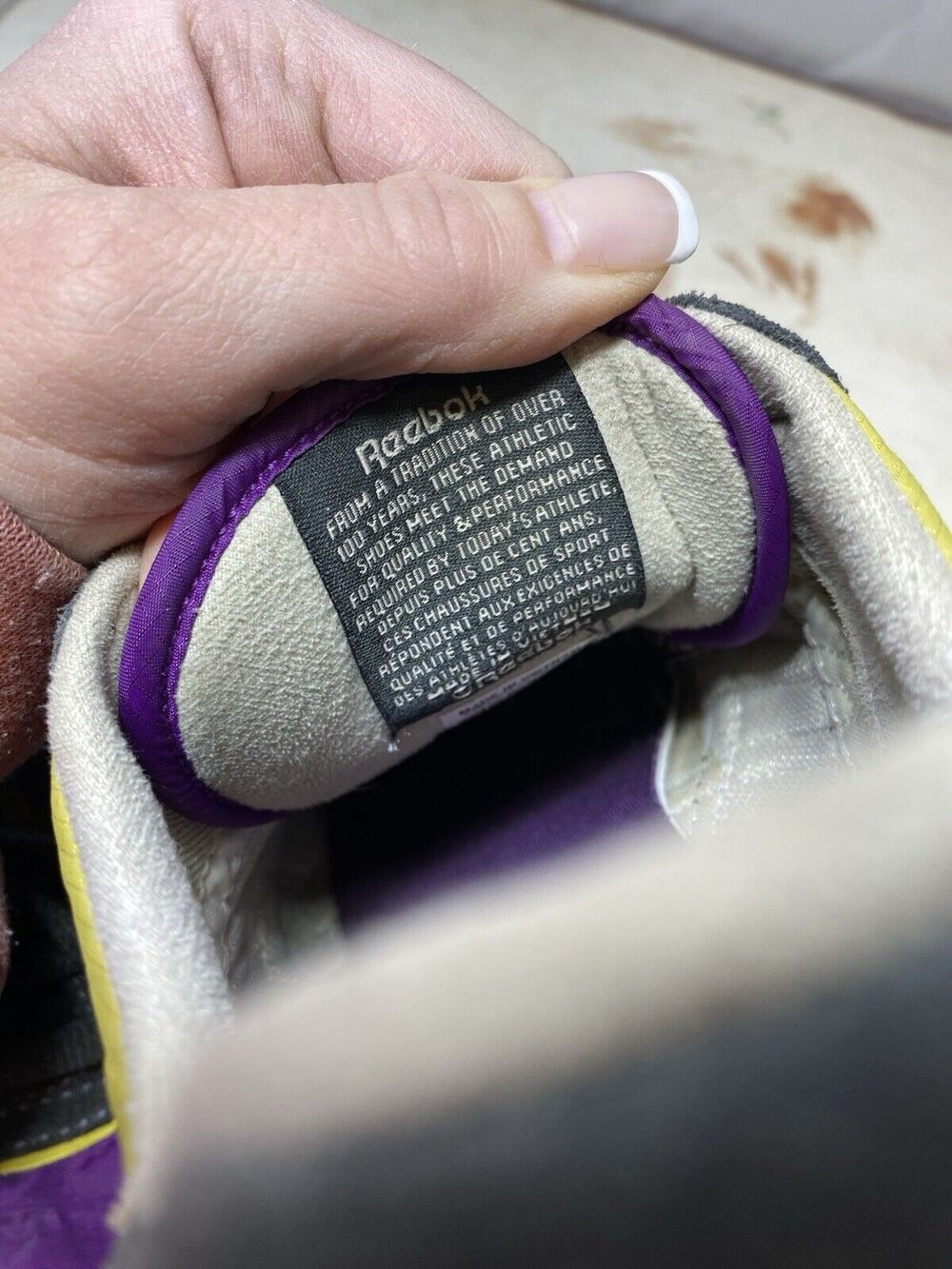 Reebok Sneakers Classic Alicia Keys Nylon Women’s Sz 8.5M - Picture 8 of 9